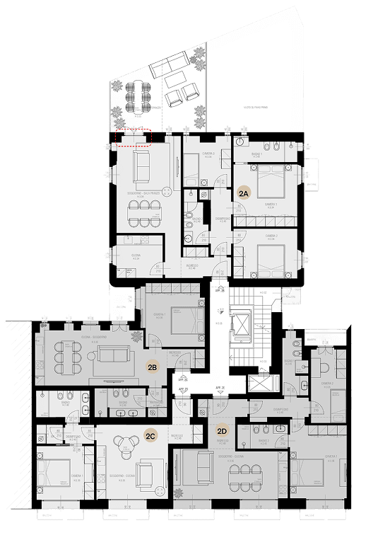 Planimetria Secondo piano